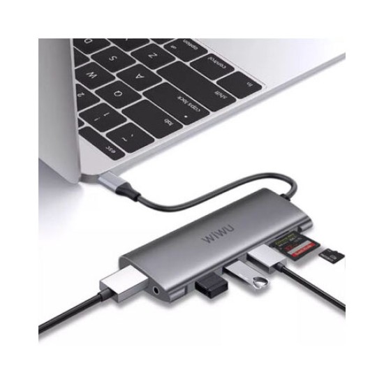 WIWU 11-IN-1 MULTIFUNCTION DUAL HDMI DOCKING STATION A11312H) WIWU 11-IN-1 MULTIFUNCTION DUAL HDMI DOCKING STATION A11312H)