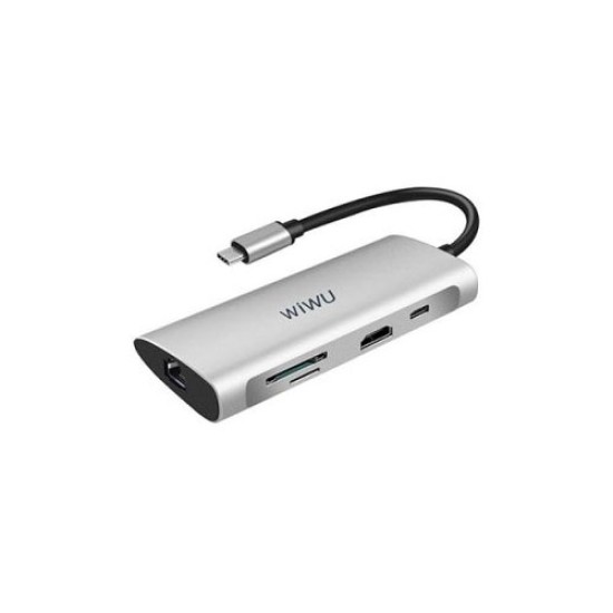 WIWU 8 IN 1 USB C MULTIFANCTION HUB (A831HRT) WIWU 8 IN 1 USB C MULTIFANCTION HUB (A831HRT)