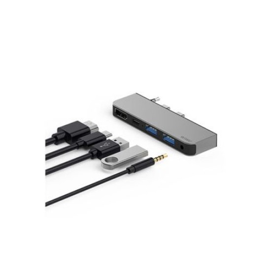 WIWU ALPHA MX PRO 5 IN 1 LAPTOP ADAPTER DONGLE