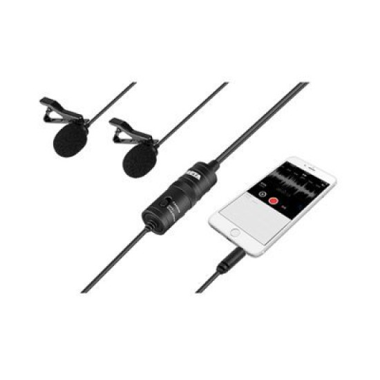 BOYA BY-M1DM Dual Omni-directional Lavalier Mic