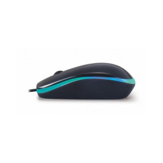 Micropack MP-216 Black Rainbow Breathing LED USB Mouse