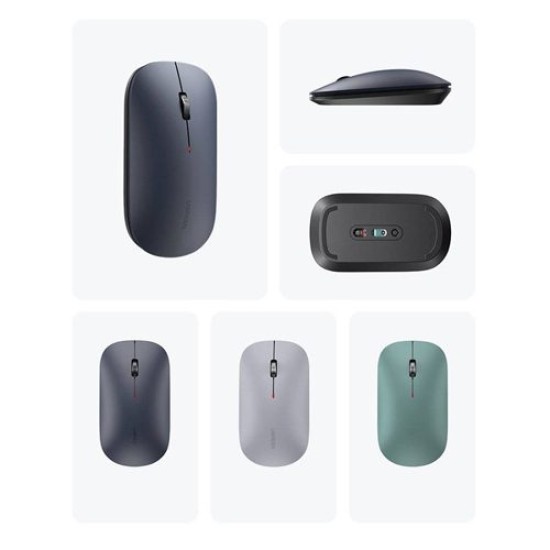 UGREEN MU001 2.4GHz WIRRELESS & BLUETOOTH MUTE MOUSE WITH 4000DPI GRAY