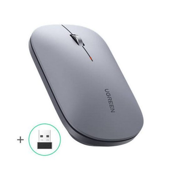 UGREEN MU001 2.4GHz WIRRELESS & BLUETOOTH MUTE MOUSE WITH 4000DPI GRAY