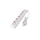 Huntkey PZC504 3 Pin 5 Port White PowerStrip
