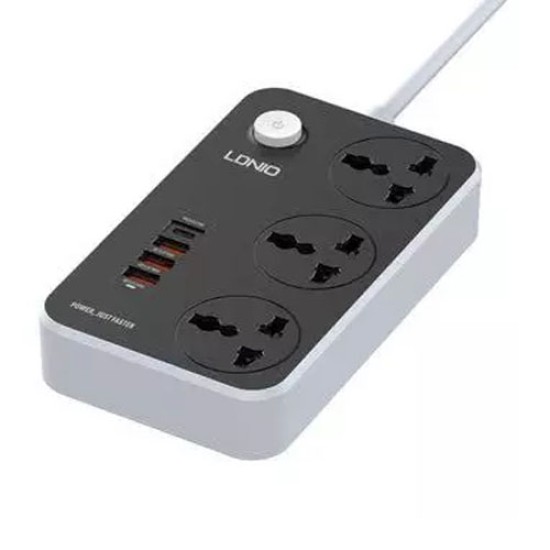 LDNIO SC3412 38W PD20W Power Strip With 3 Sockets & 3-Port QC3.0 USB Charger LDNIO SC3412 38W PD20W Power Strip With 3 Sockets & 3-Port QC3.0 USB Charger