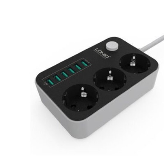  LDNIO 6 USB Ports and 3 Power Socket Extension