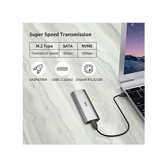 SSK M.2 NVME/SATA SSD ENCLOSURE (HE-C370) SSK M.2 NVME/SATA SSD ENCLOSURE (HE-C370)