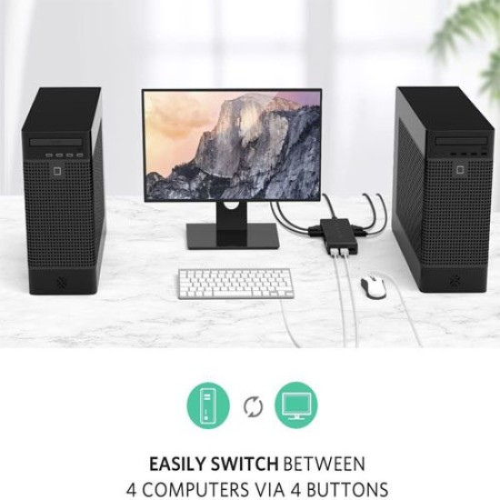 UGREEN VGA KVM 4-IN-1 USB SWITCH (50280)