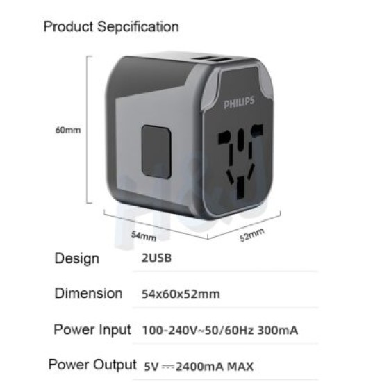 Philips Universal Travel Adapter Philips Universal Travel Adapter